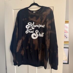 Oversized crew neck sweatshirt